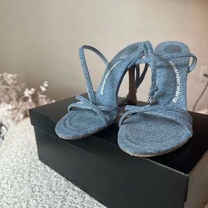Alexander Wang Blue Dahlia 105 heeled sandals